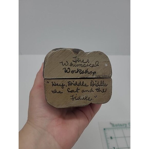 The Whimsical Workshop Collectible Shelf Sitter Hey Diddle Diddle the Cat - Picture 5 of 7